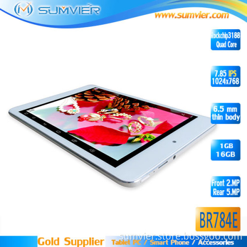 7.85 Inch IPS 1024*768 4: 3 Rockchip 3188 Quad Core Android Tablet (BR784E)